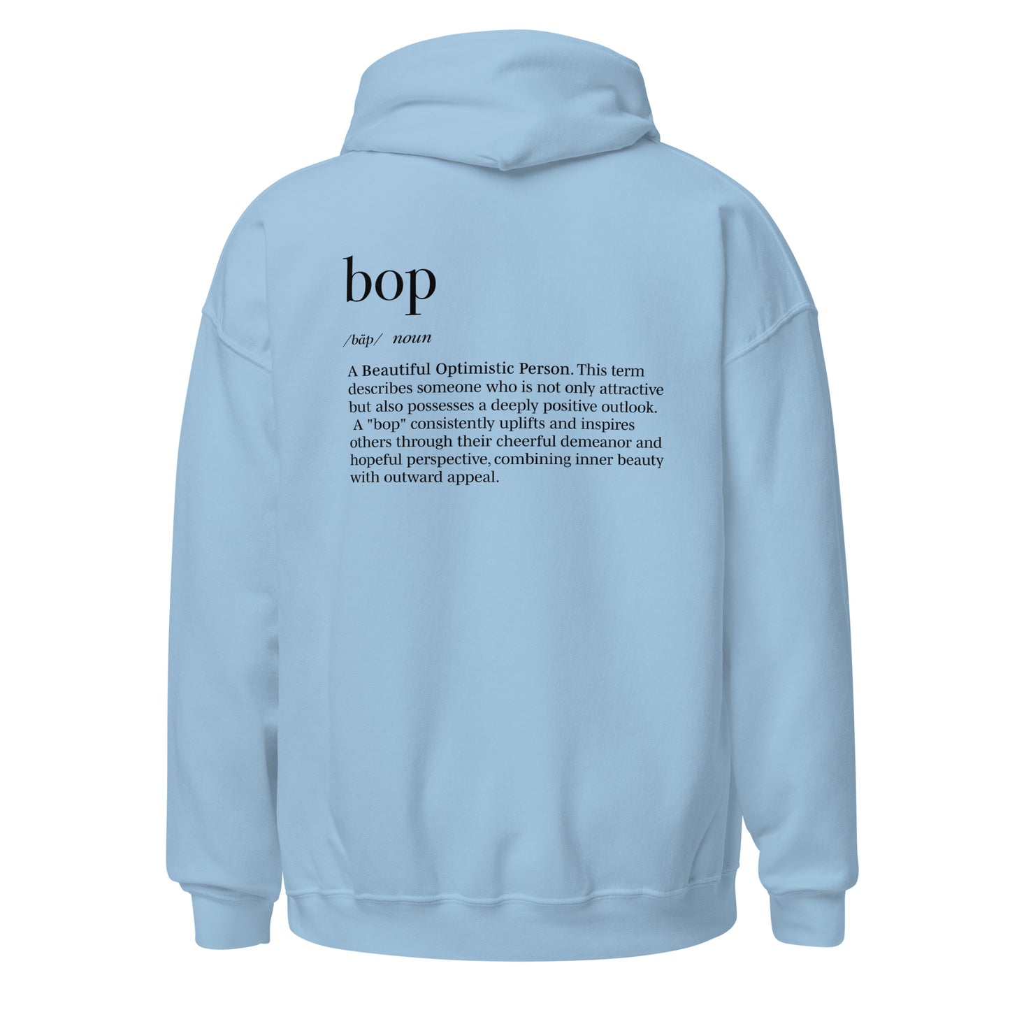 The Boppiest Hoodie (black thread)