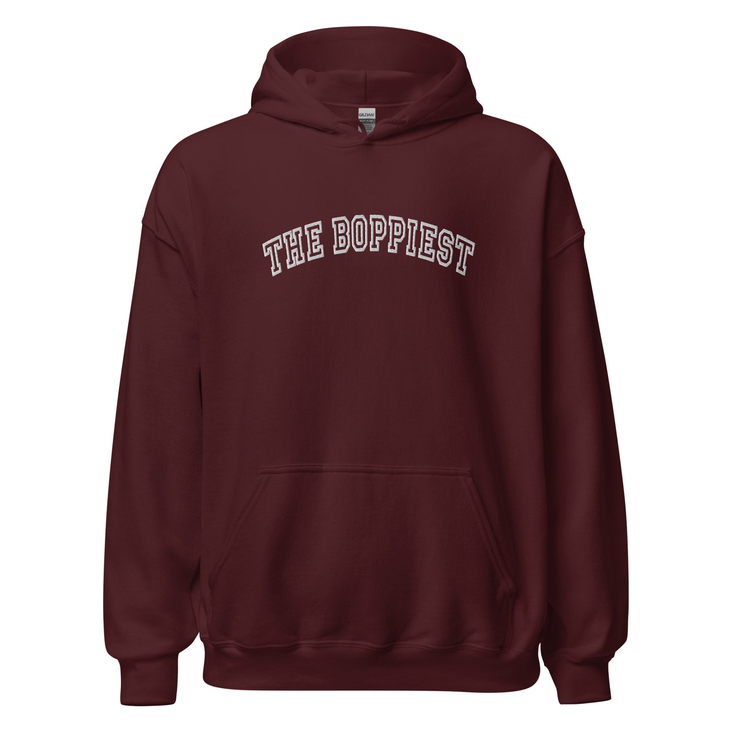 The Boppiest Hoodie (white thread)