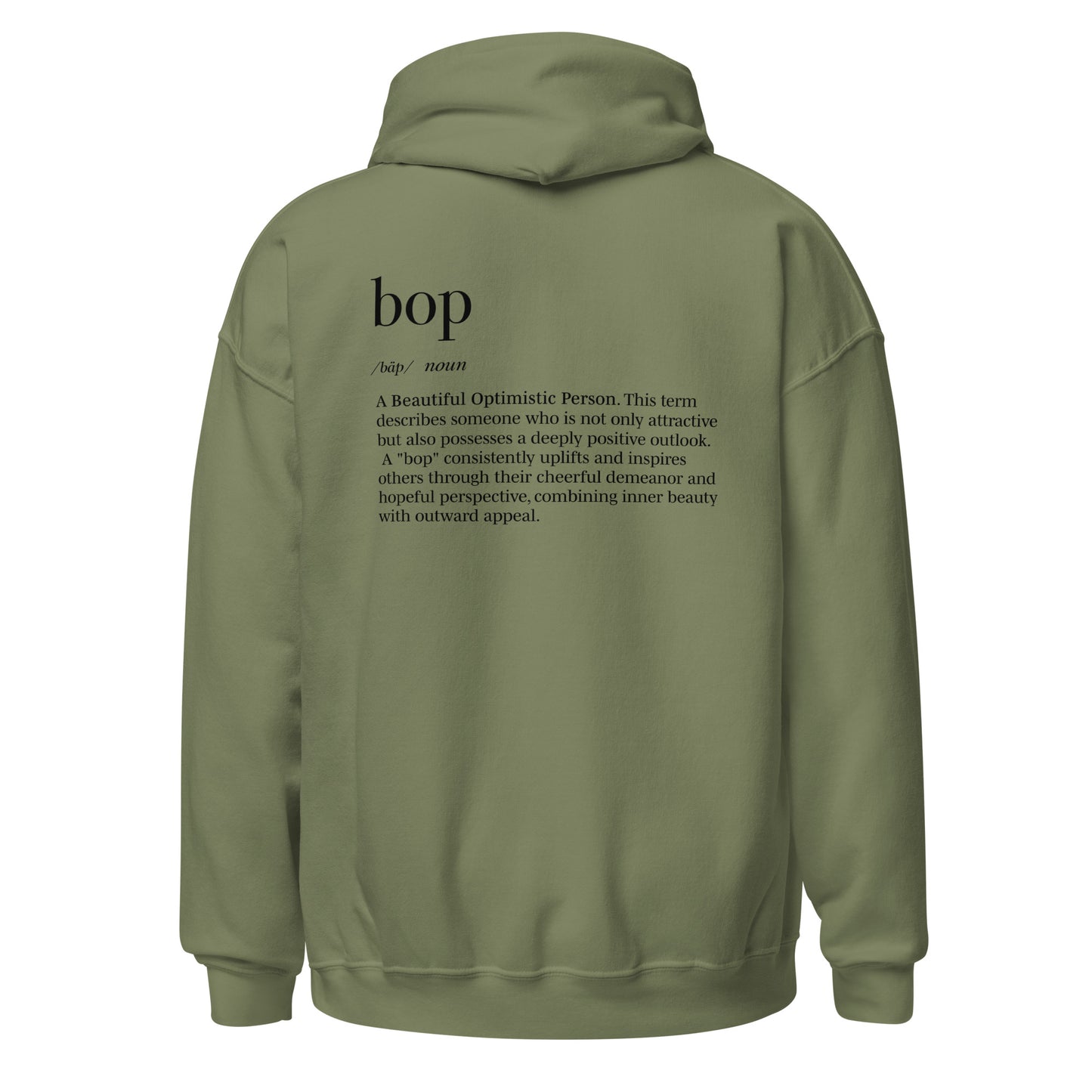 The Boppiest Hoodie (black thread)