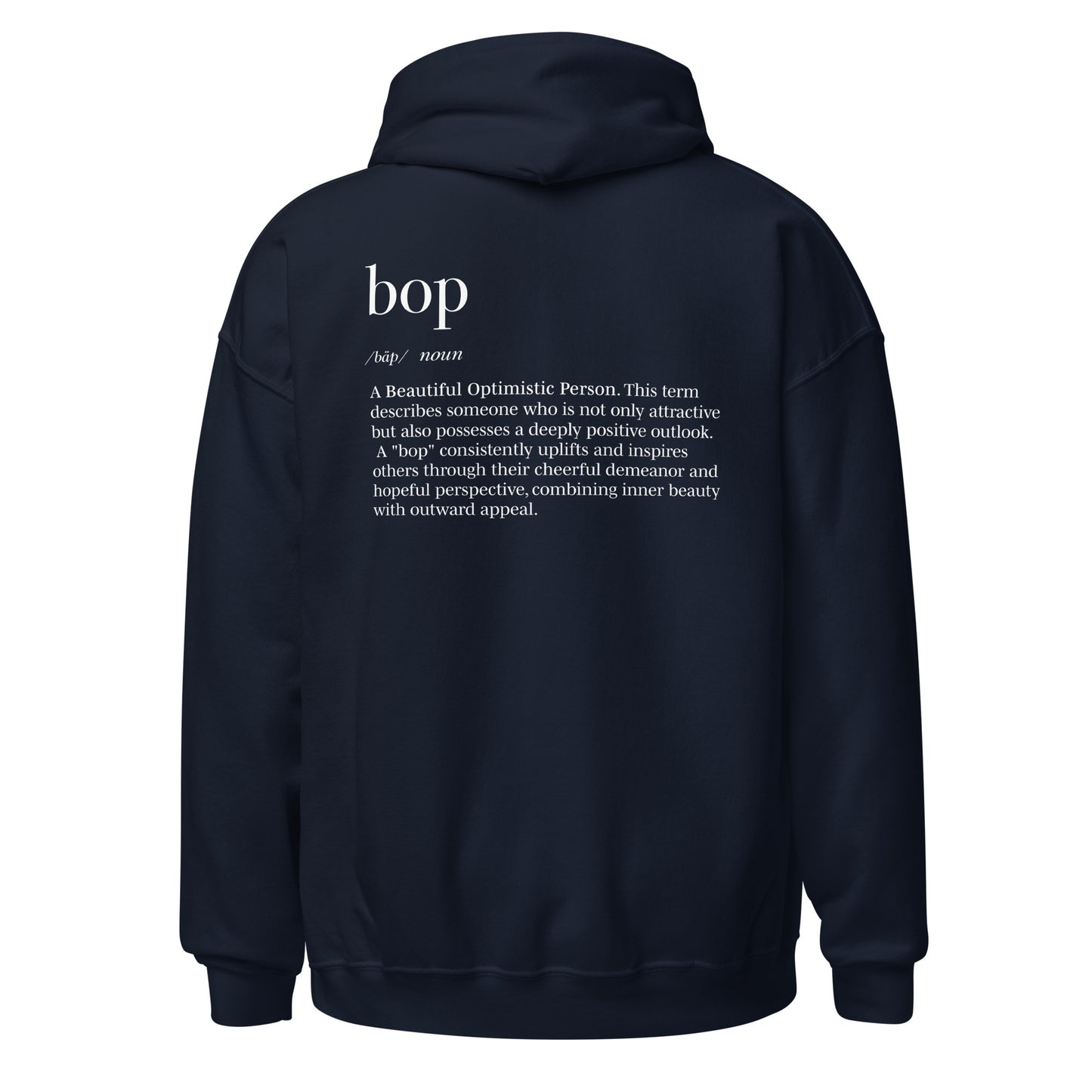 The Boppiest Hoodie (white thread)