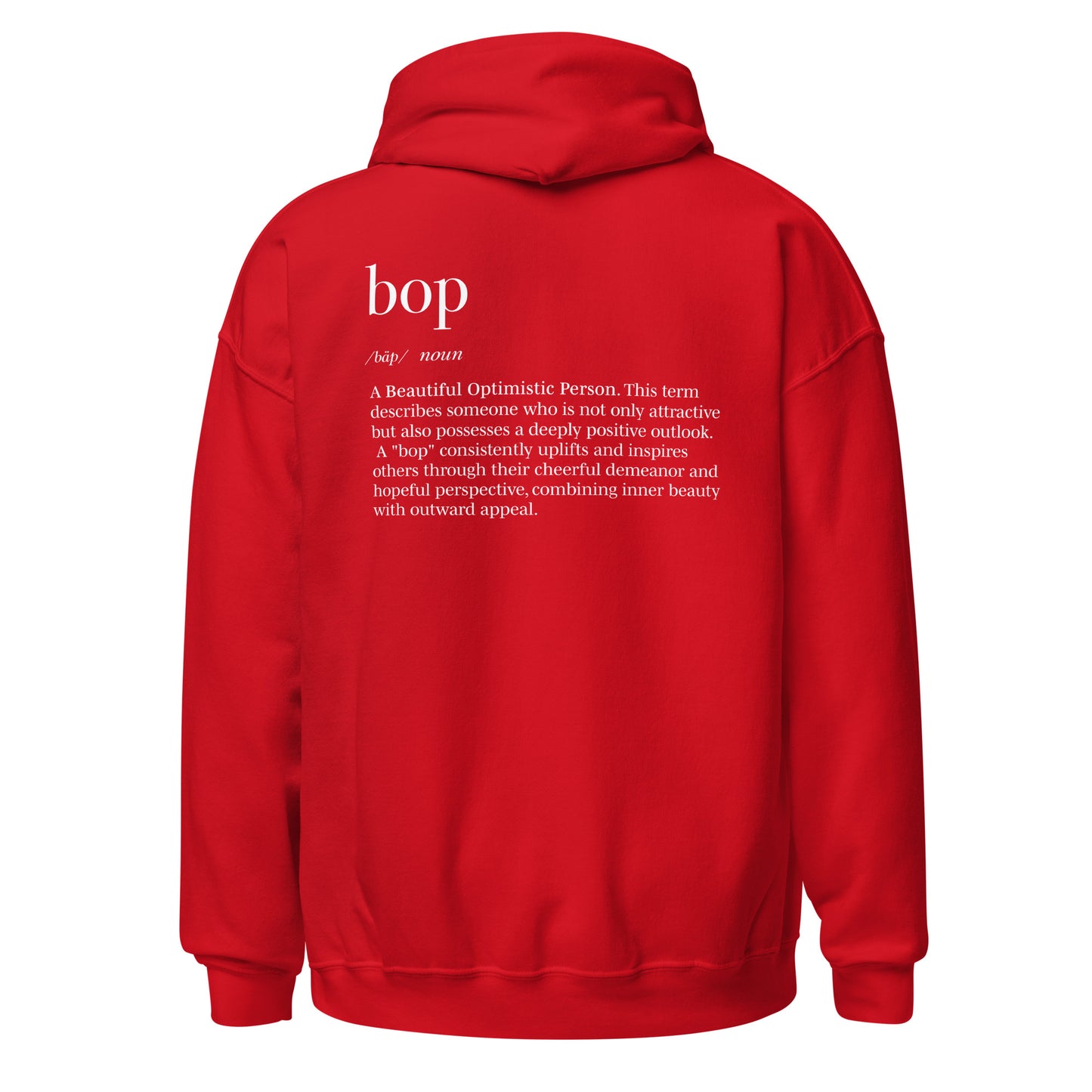 The Boppiest Hoodie (white thread)