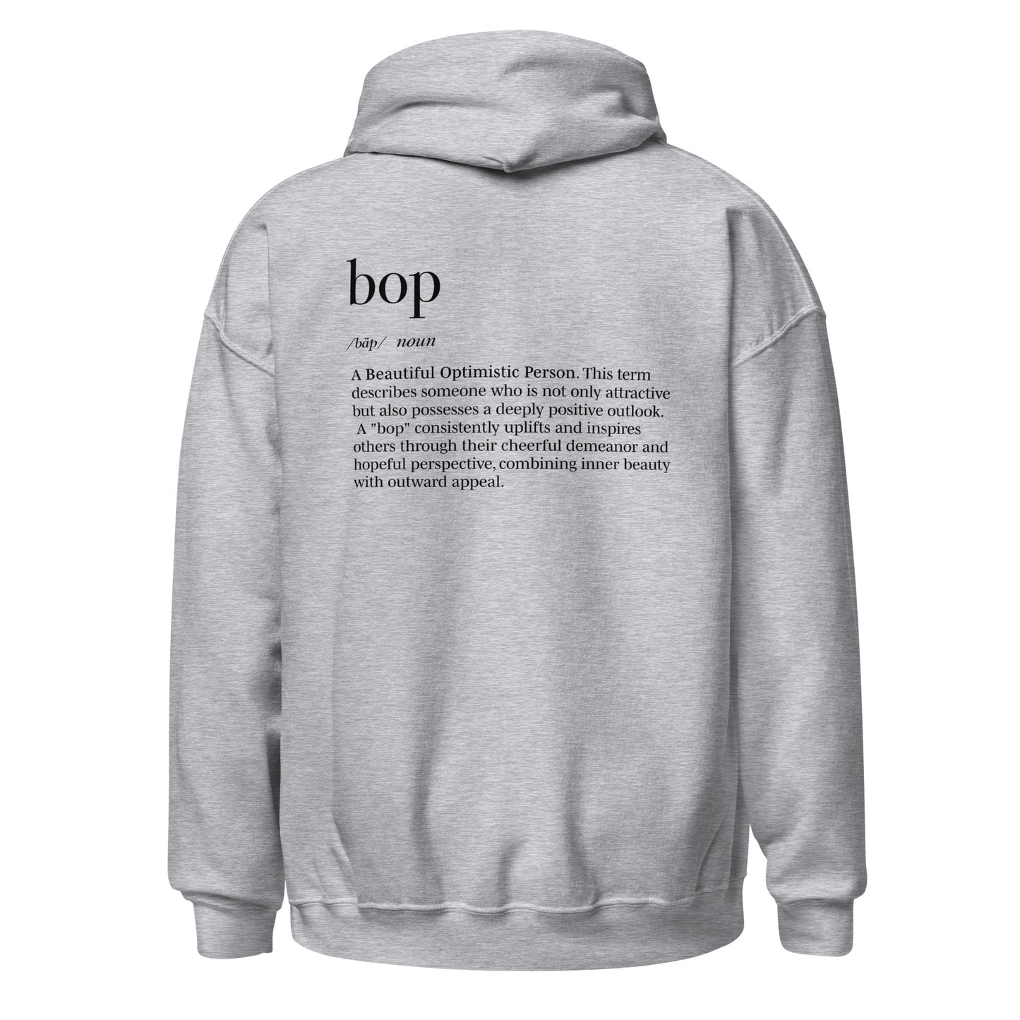 The Boppiest Hoodie (black thread)