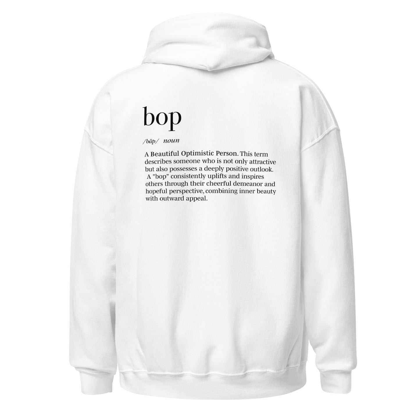 The Boppiest Hoodie (black thread)